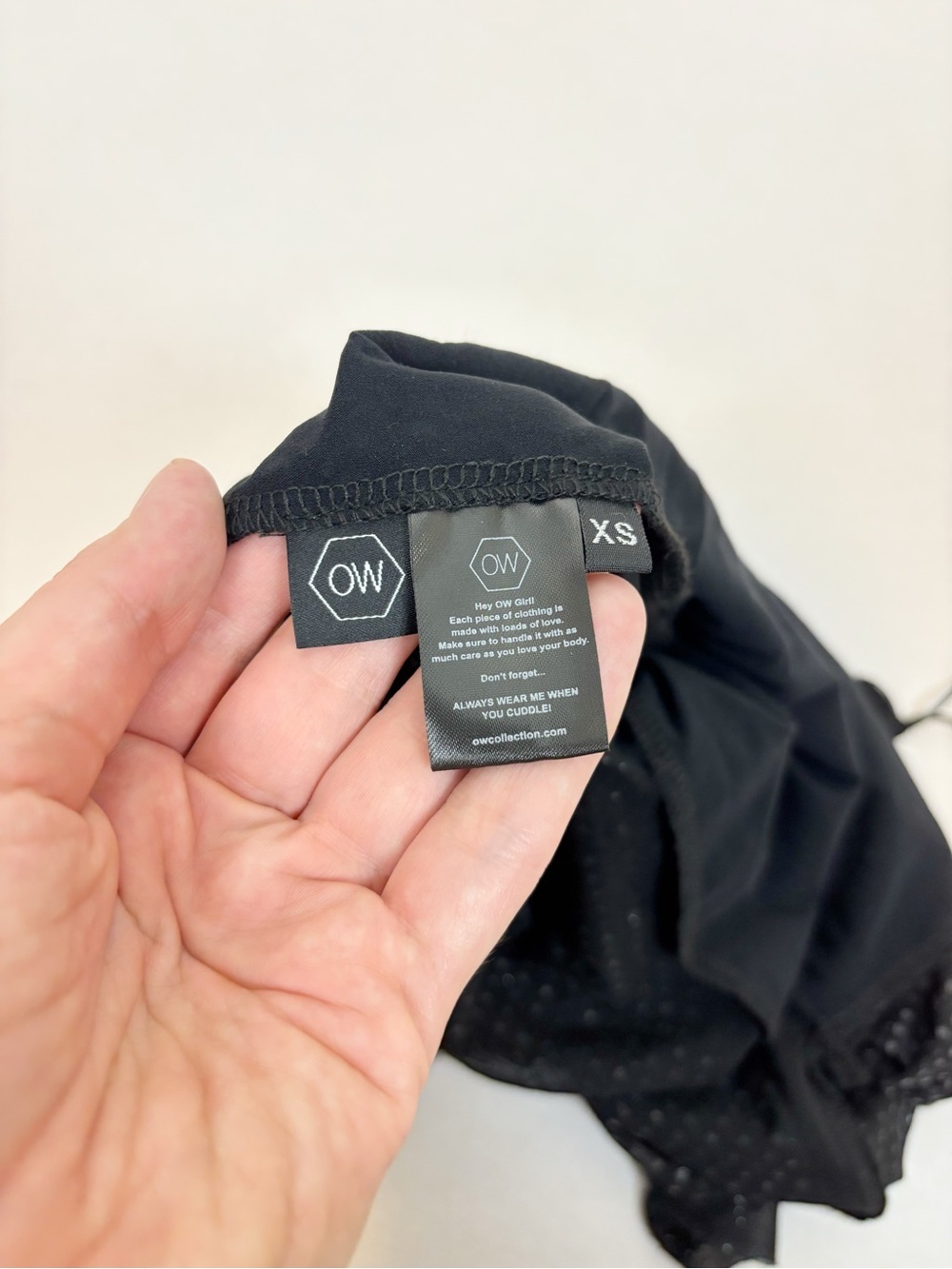 OW Collection Mesha Blouse in Black Glitter Size XS - Picture 7 of 10